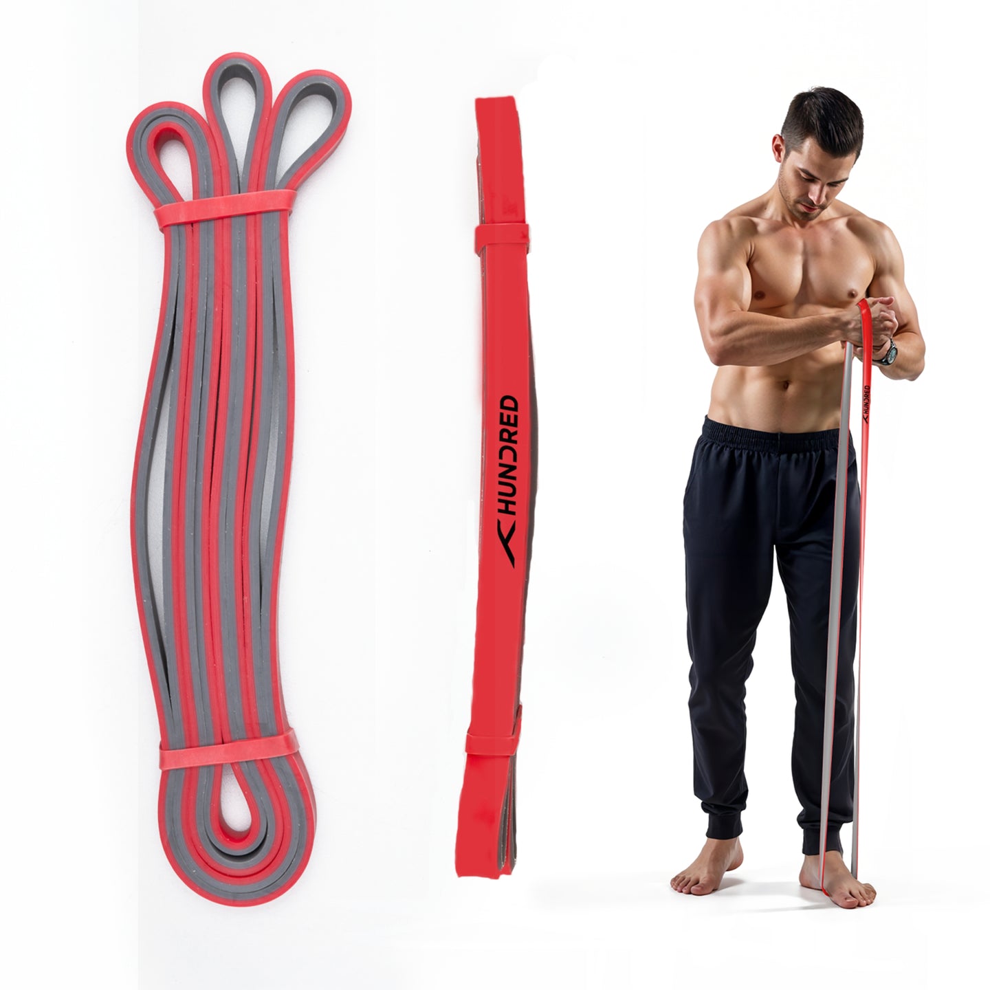 Träningsgummiband – Resistance Band HPB-49 Red