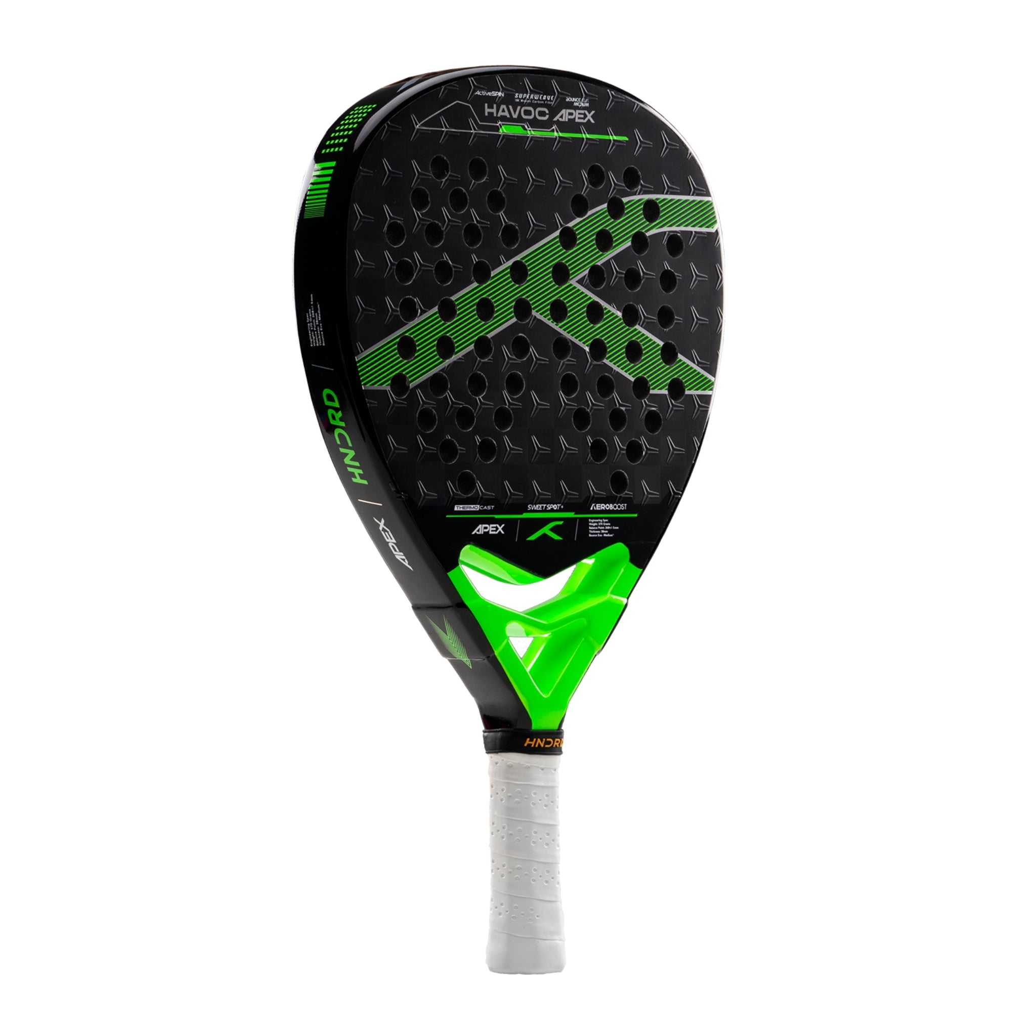 Hundred Padelracket Havoc Apex - Svart/Grön