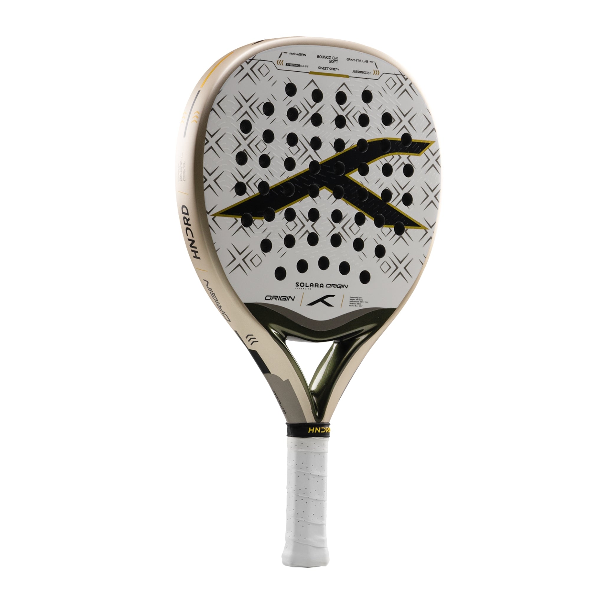 Hundred Padelracket Solara Origin Superlite - Vit