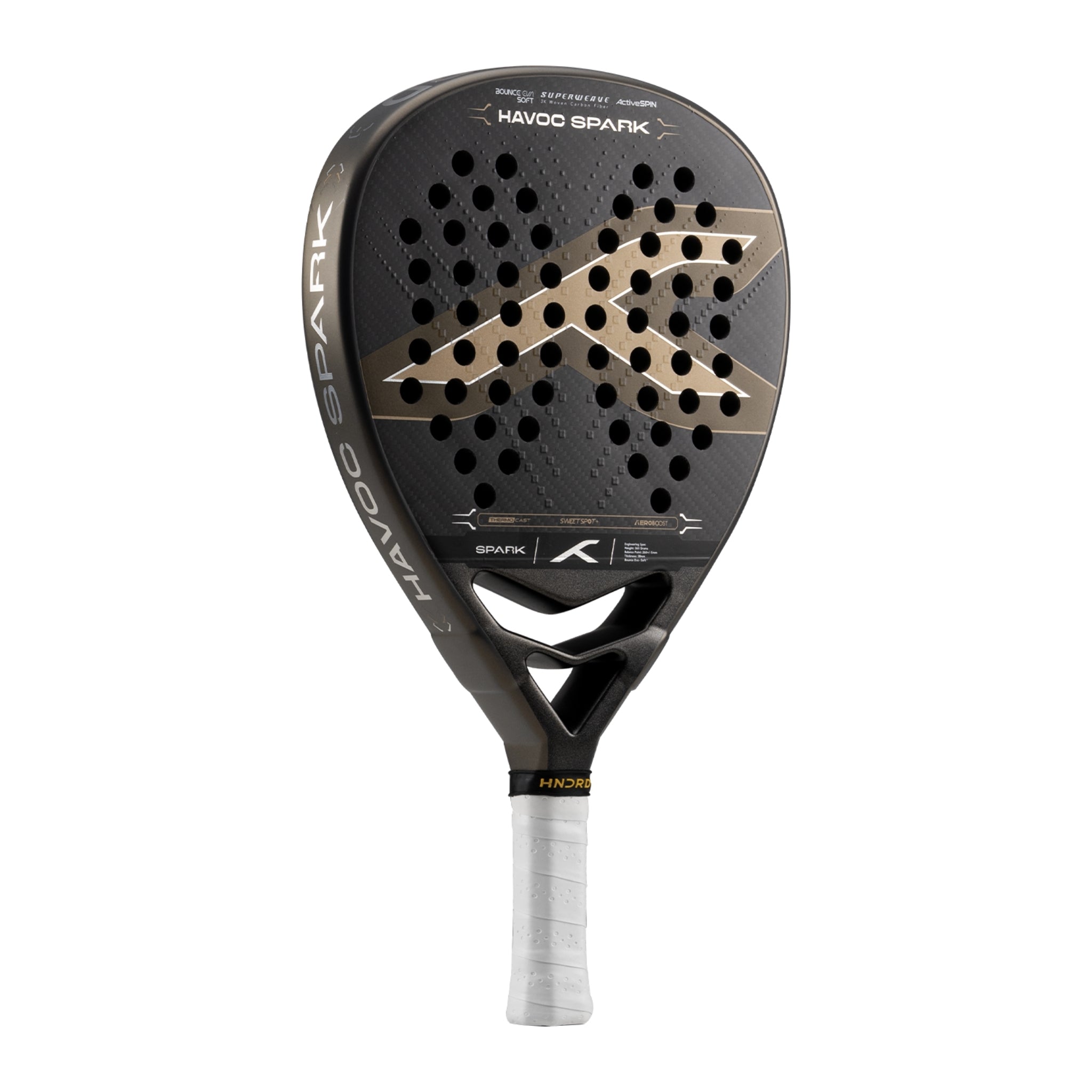 Hundred Padelracket Havoc Spark - Dark Grey