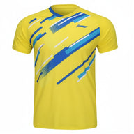 Badminton T-shirt - Li-Ning Defense Yellow Unisex - SportYouUp Danmark