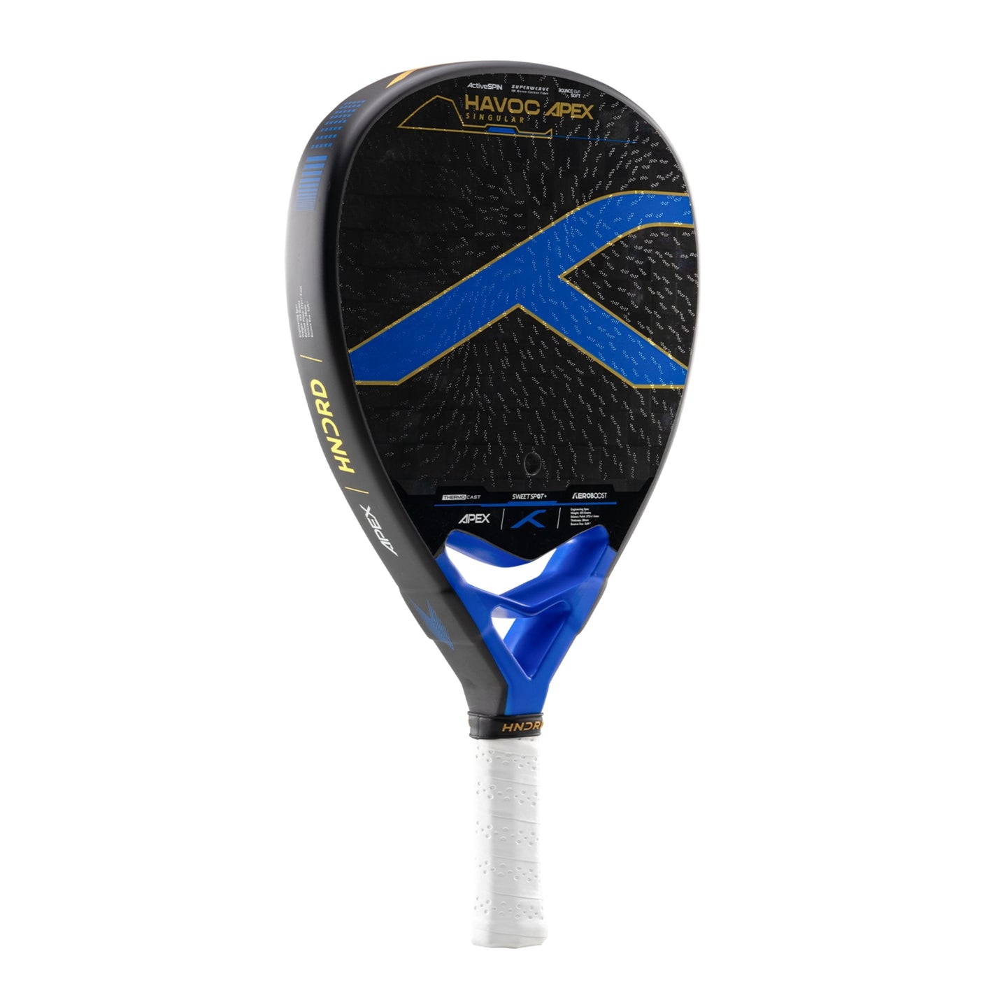 Hundred Padelracket Havoc Apex Singular - Svart