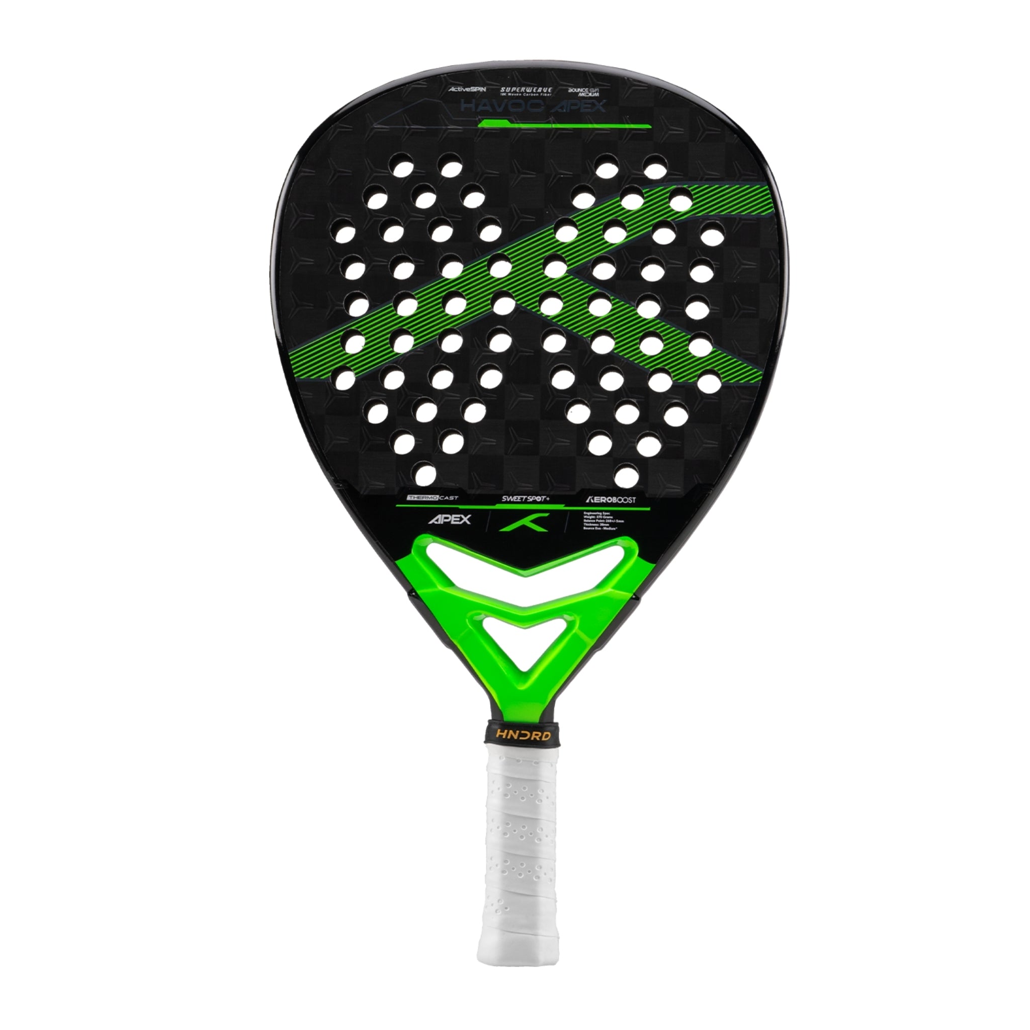 Hundred Padelracket Havoc Apex - Svart/Grön
