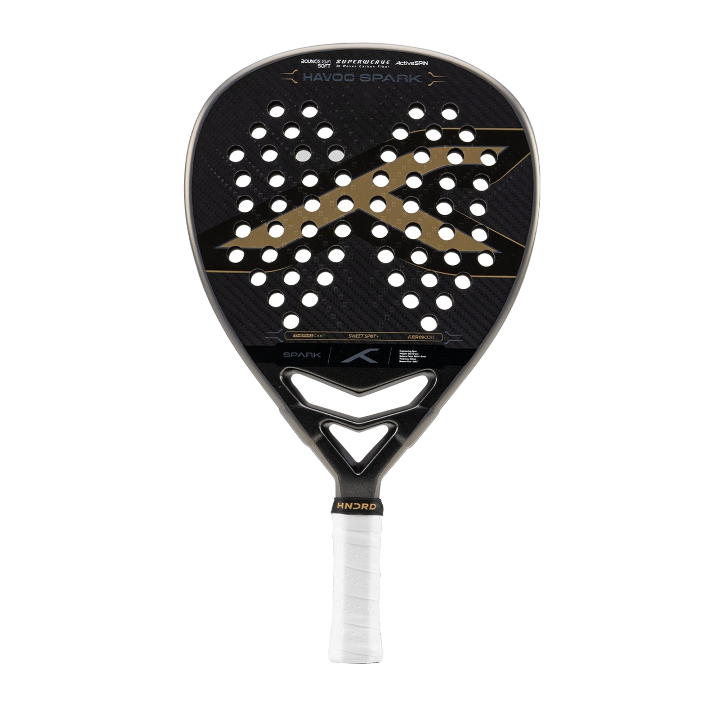 Hundred Padelracket Havoc Spark - Dark Grey
