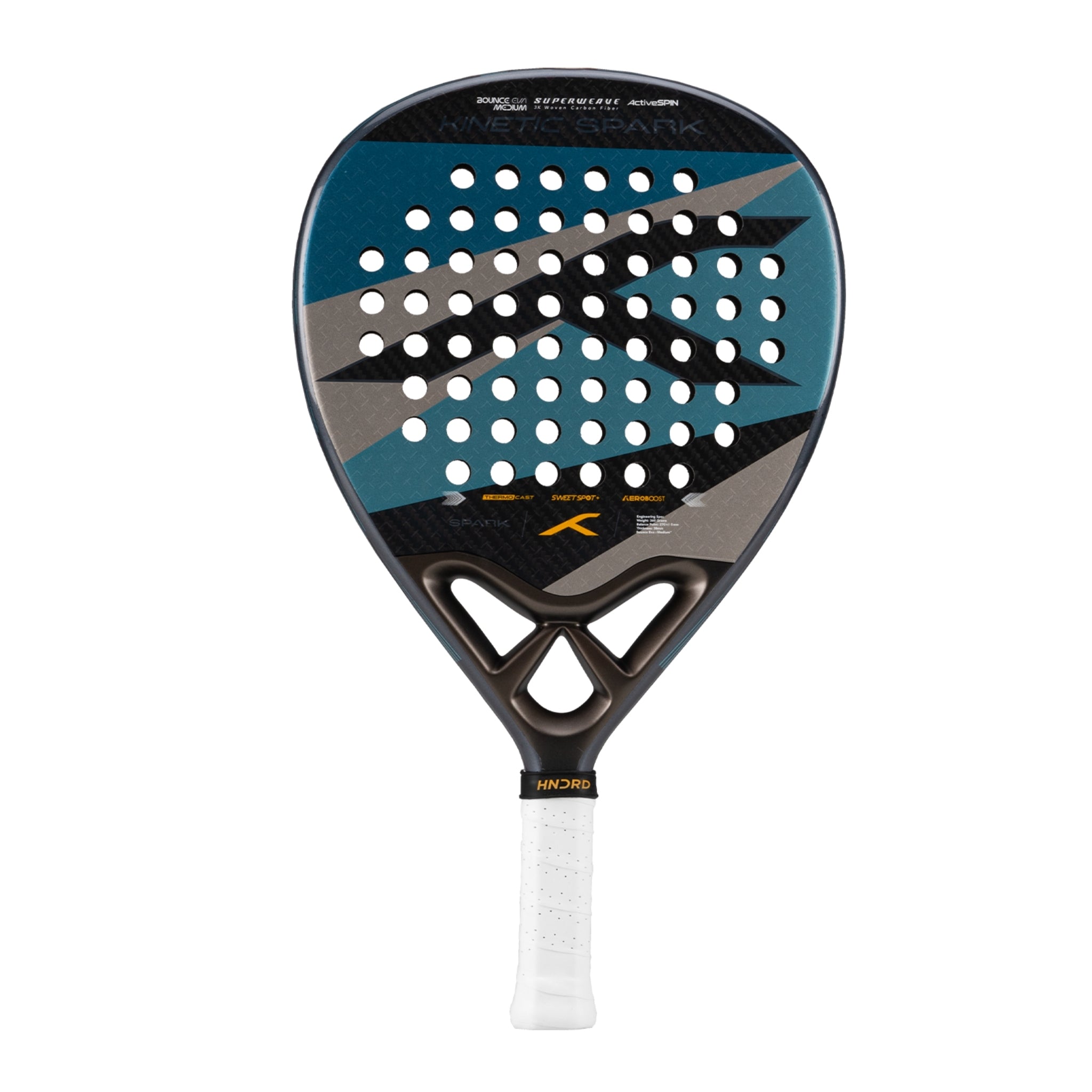 Hundred Padelracket Kinetic Spark - Blå/Grå