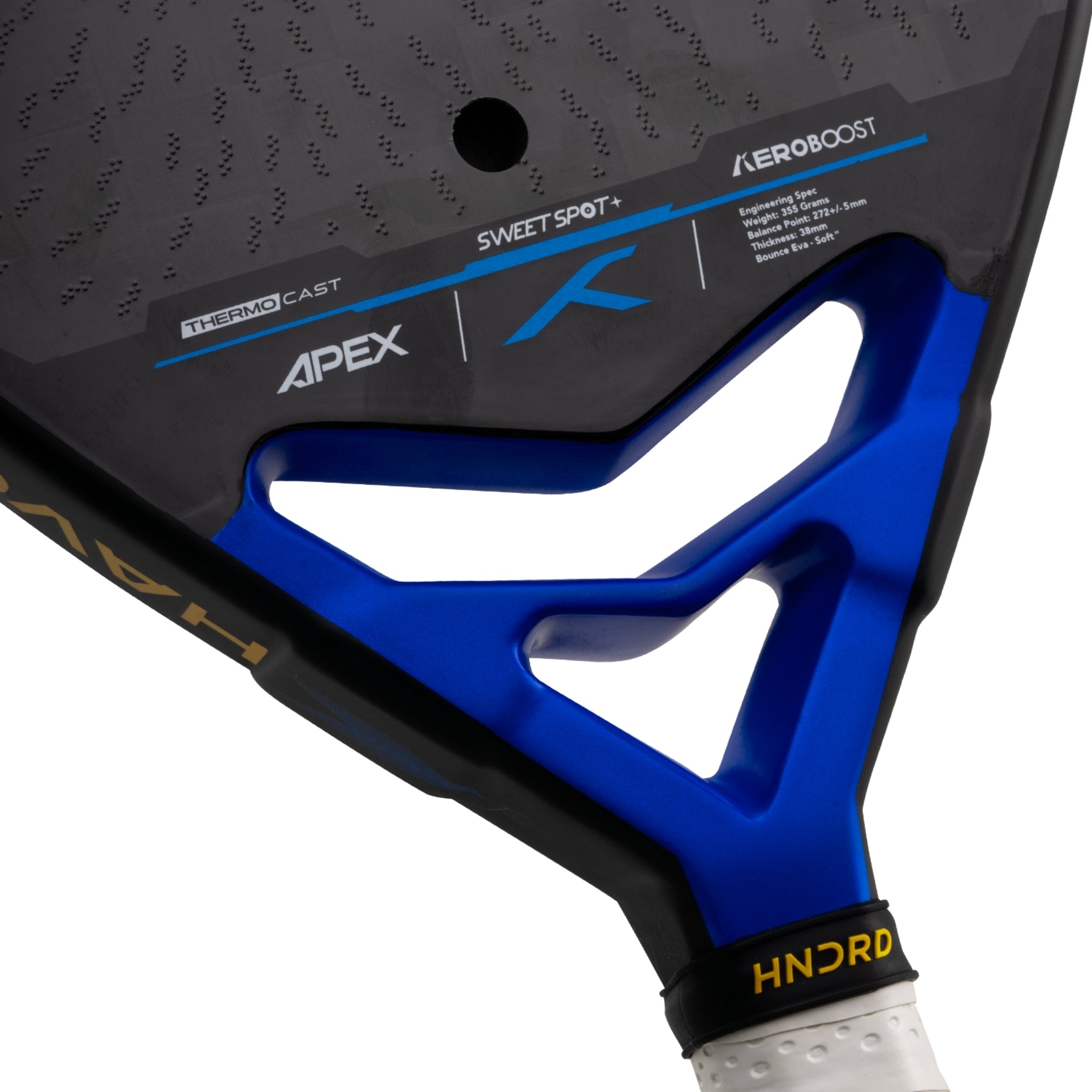 Hundred Padelracket Havoc Apex Singular - Svart