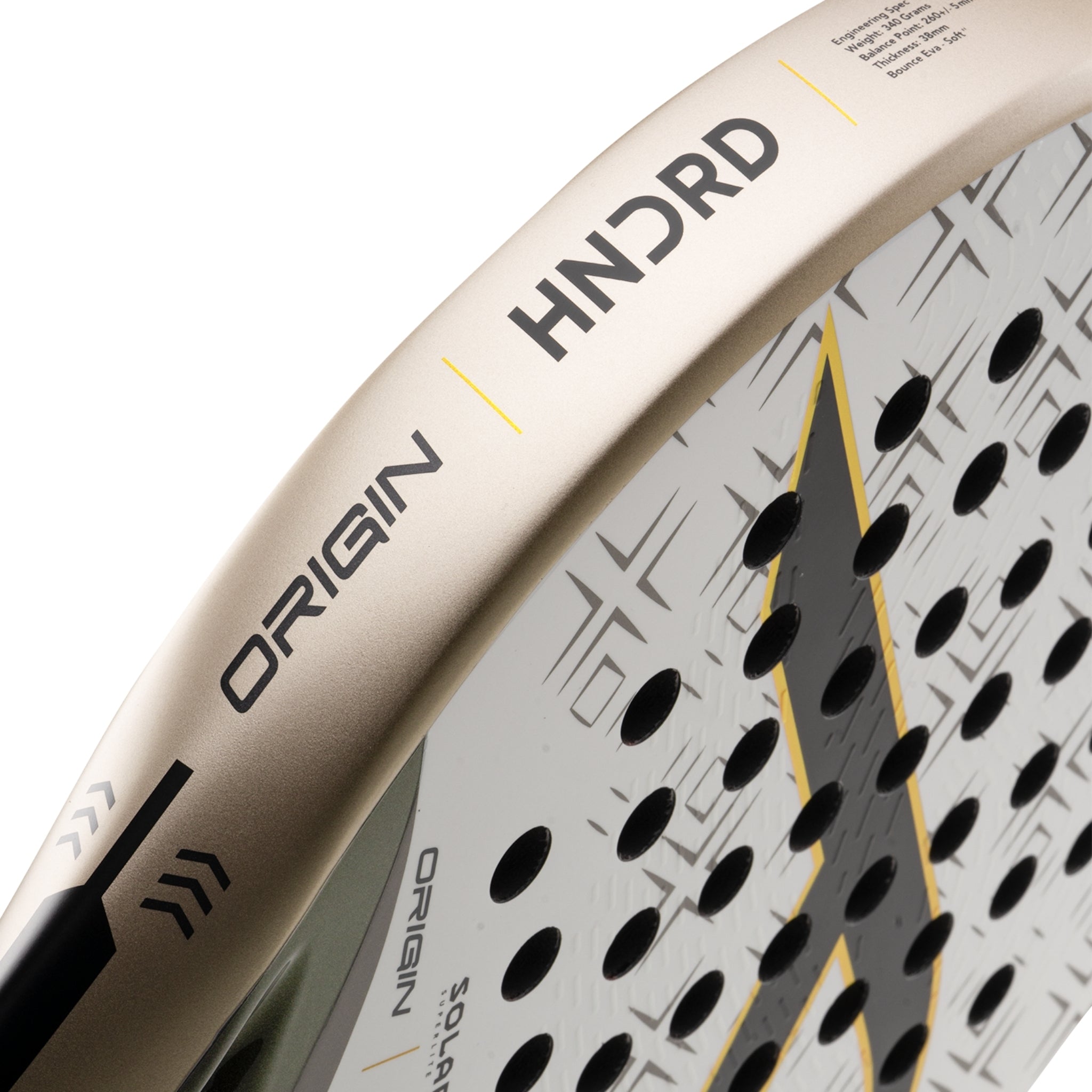 Hundred Padelracket Solara Origin Superlite - Vit