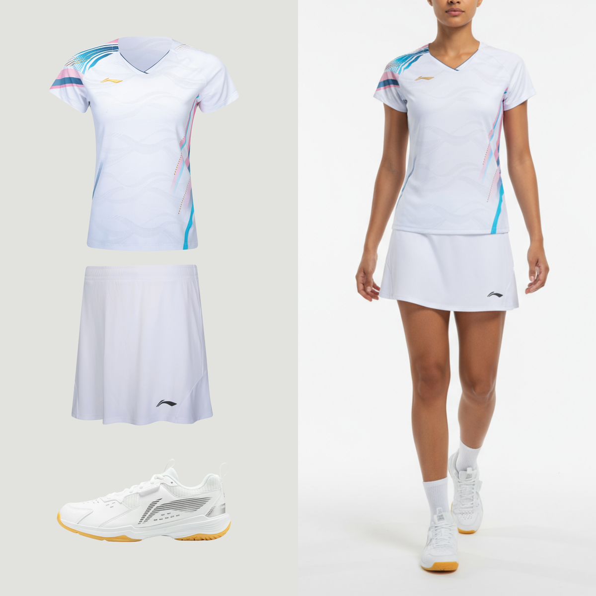 Li-Ning badminton trøje til kvinder med perfekt pasform.