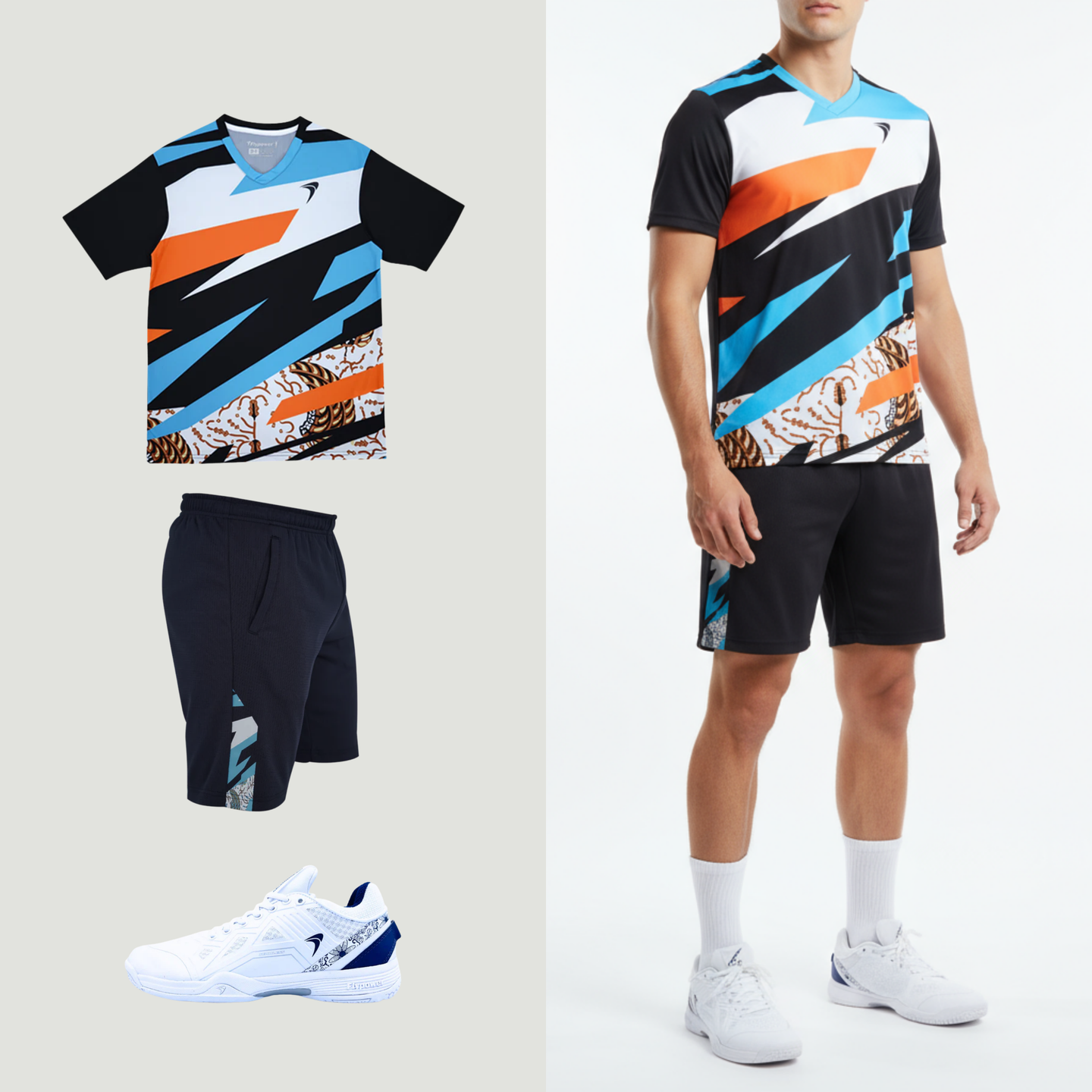 Flypower RINJANI 12 Svart/Himmelblå Unisex