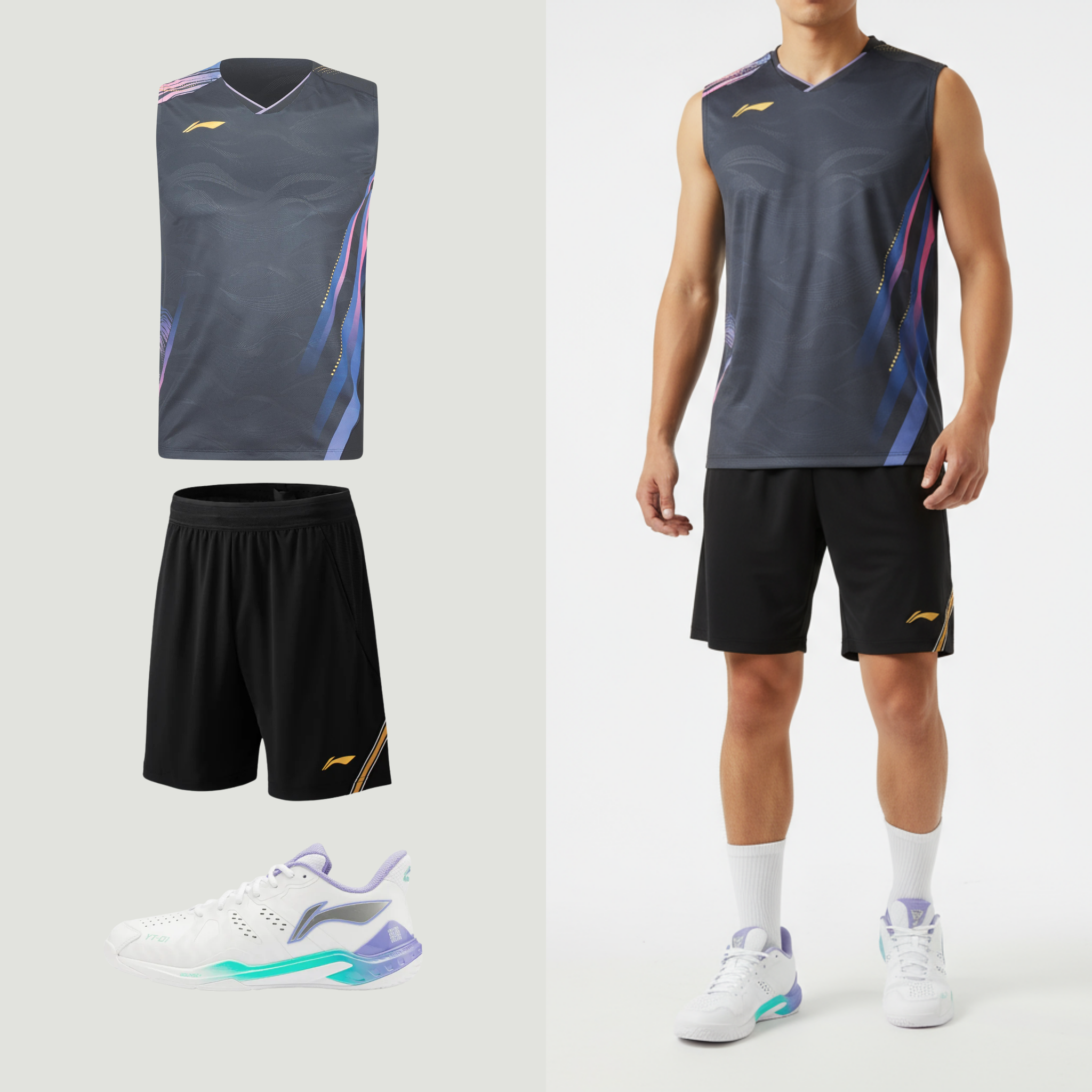 Li-Ning International New Black Herr