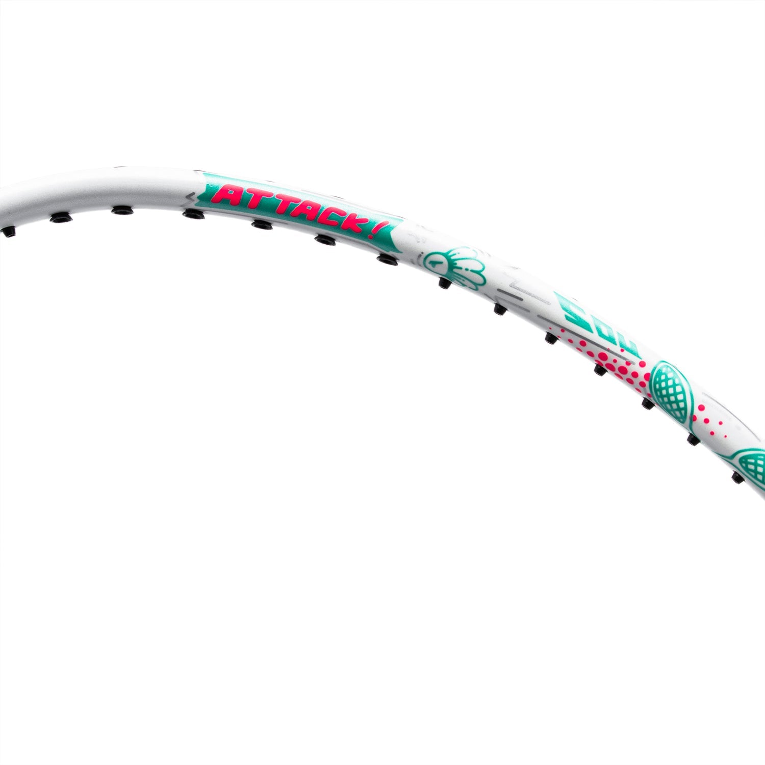 Li-Ning Badminton Racket - Li-Ning AXForce Big Bang White - SportYouUp Europe