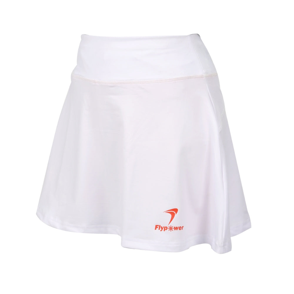 Flypower Badminton Skirt - Flypower Hrusangkali Skirt White - SportYouUp Europe