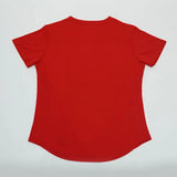 Flypower Badminton T-shirt - Flypower Olympic Jersey Women Red - SportYouUp Europe