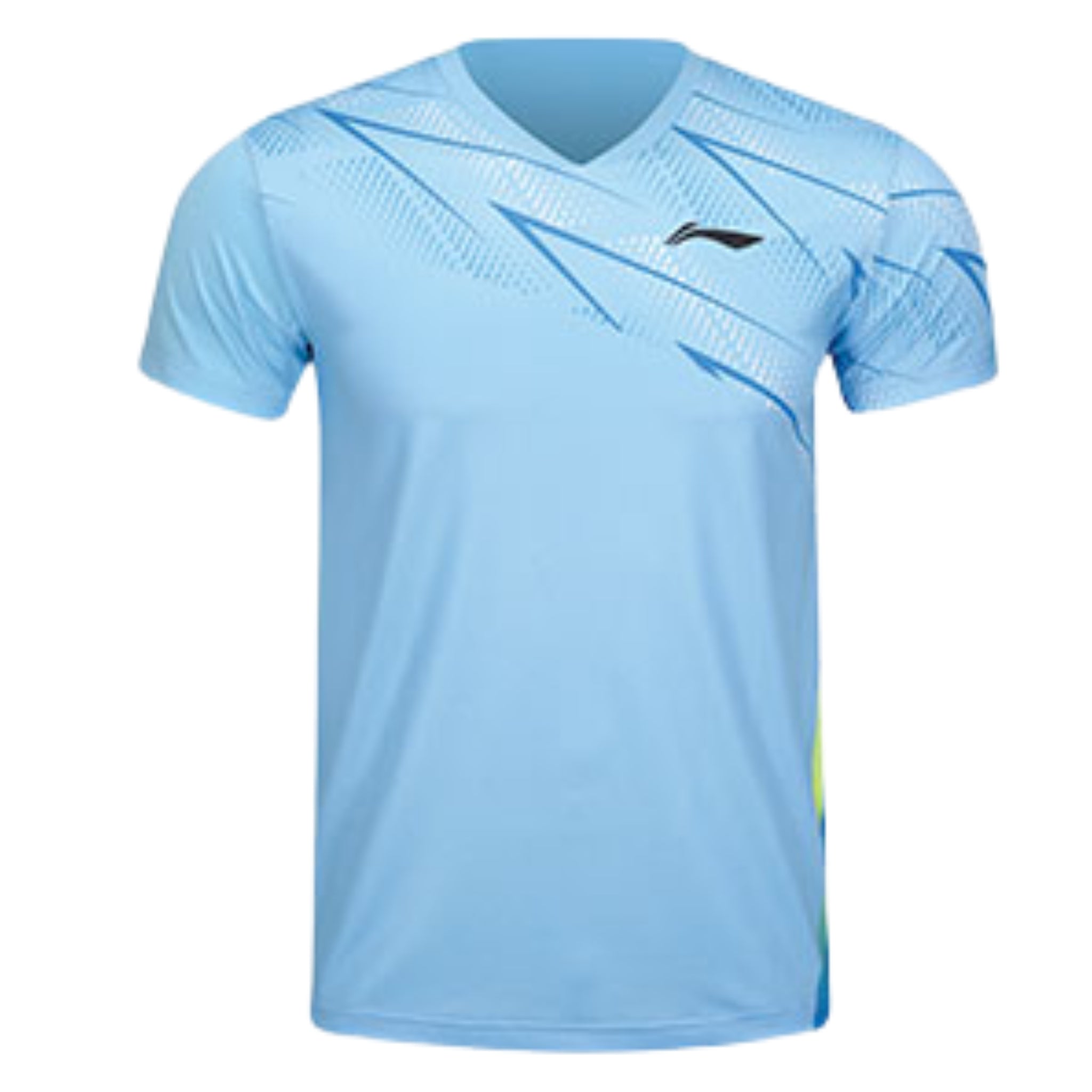 Li-Ning Badminton T-shirt - Li-Ning Champion Light Blue Unisex - SportYouUp Europe