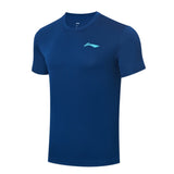 Badminton T-shirt - Li-Ning Go Steady Blue Unisex - SportYouUp Danmark