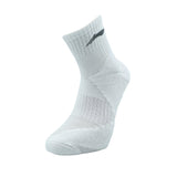 Badminton Socks - Li-Ning White Cordura Sock - SportYouUp Europe